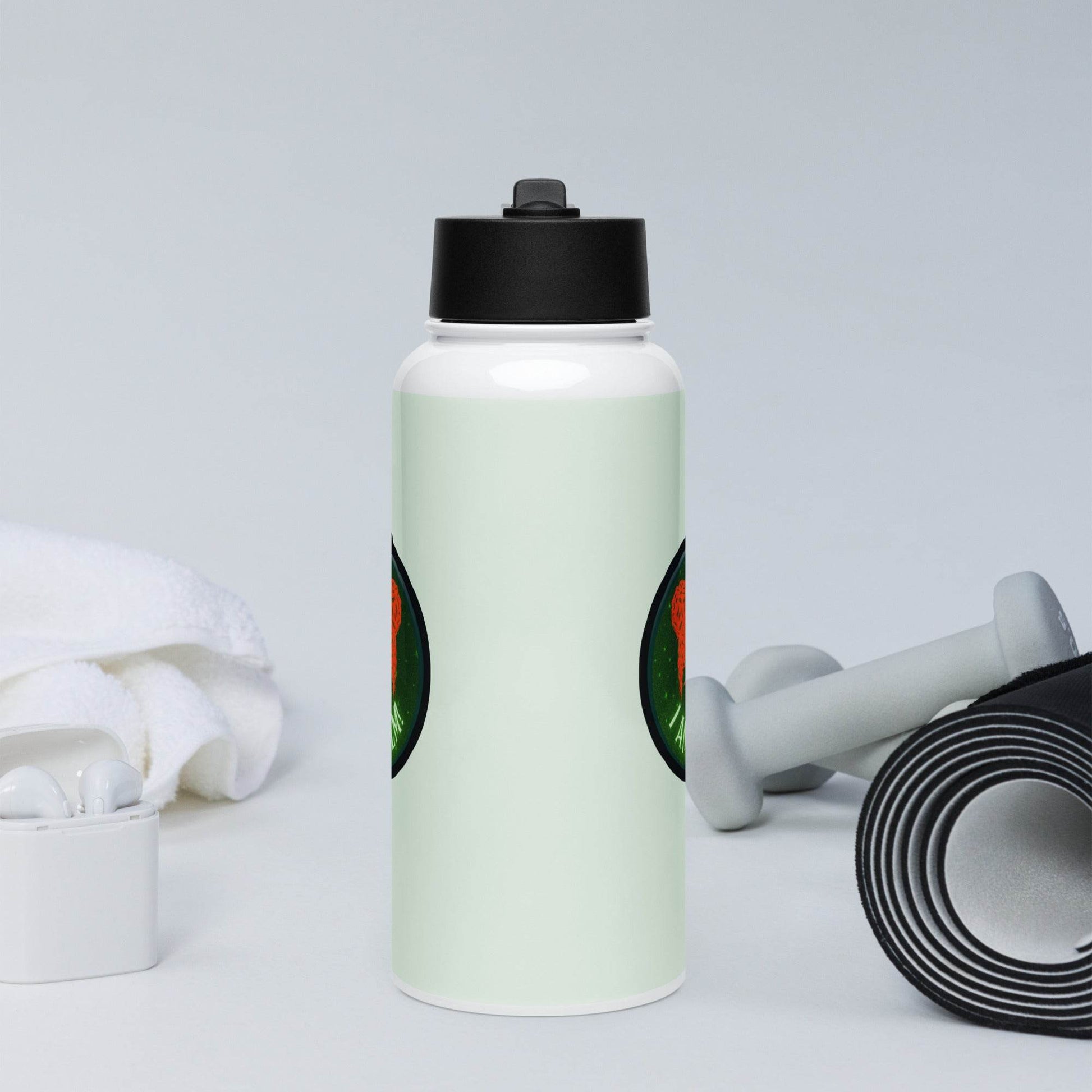 I Am Calm! Winifred Hocus Pocus Inspired Stainless steel water bottle with a straw lid - Winter Island Trading Co.