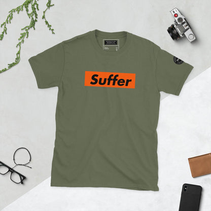 Orange and Black Suffer Brand Short-Sleeve Soft Unisex T-Shirt - Winter Island Trading Co.
