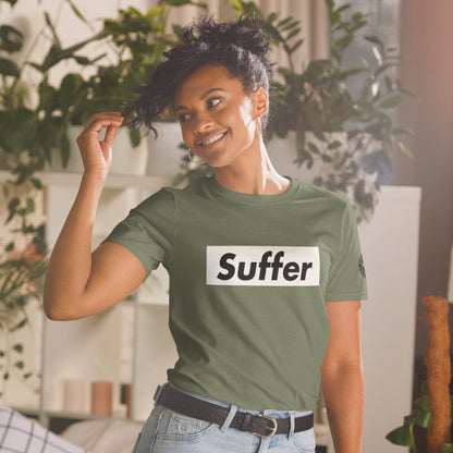 Suffer Brand White on Multiple Colors Short-Sleeve Unisex T-Shirt - Winter Island Trading Co.
