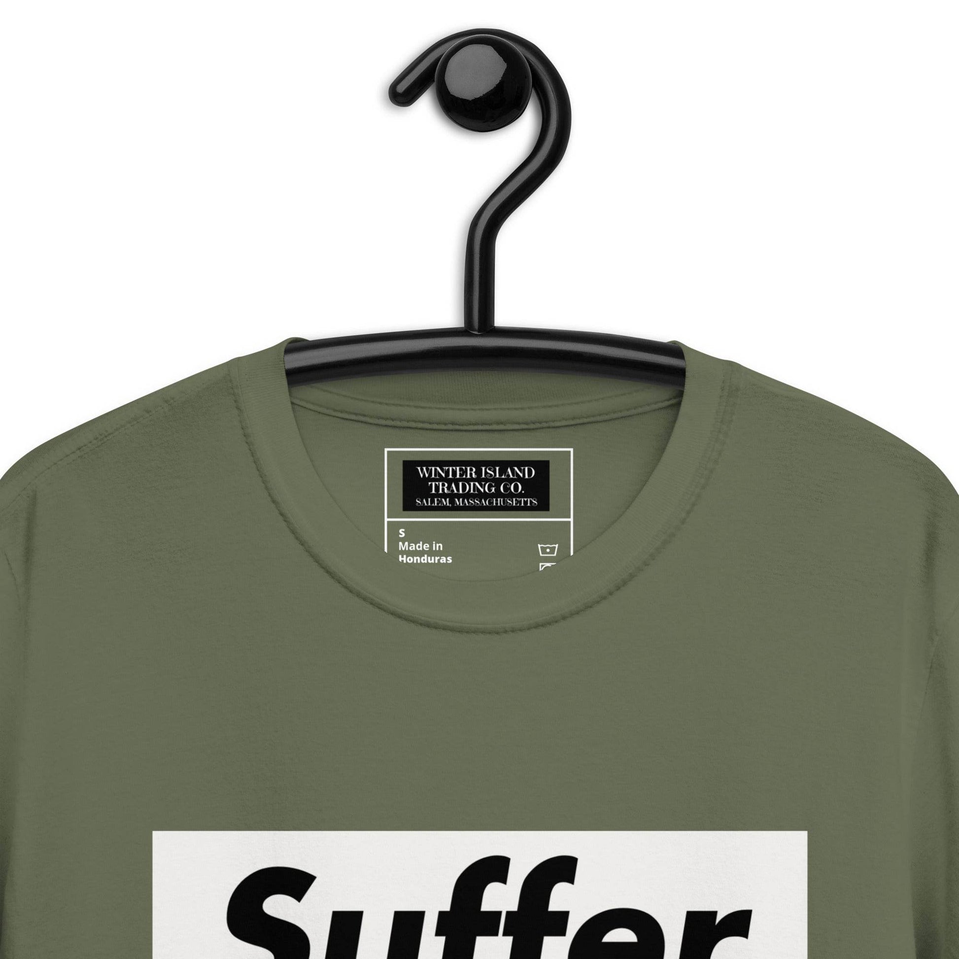 Suffer Brand White on Multiple Colors Short-Sleeve Unisex T-Shirt - Winter Island Trading Co.