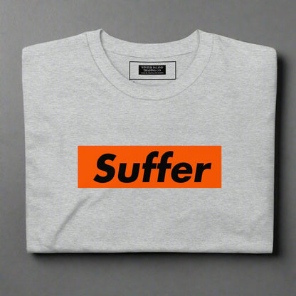 Orange and Black Suffer Brand Short-Sleeve Soft Unisex T-Shirt - Winter Island Trading Co.