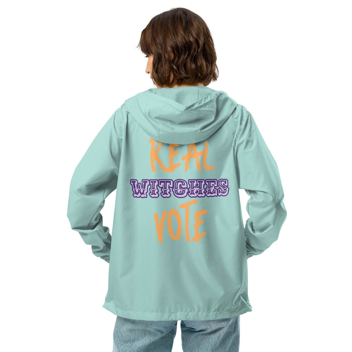 Real Witches Vote WITC Unisex lightweight zip up windbreaker - Winter Island Trading Co.