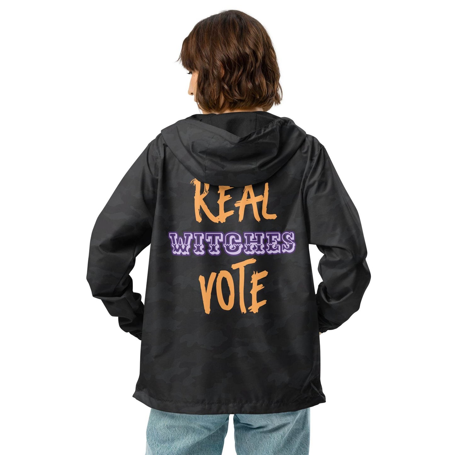 Real Witches Vote WITC Unisex lightweight zip up windbreaker - Winter Island Trading Co.