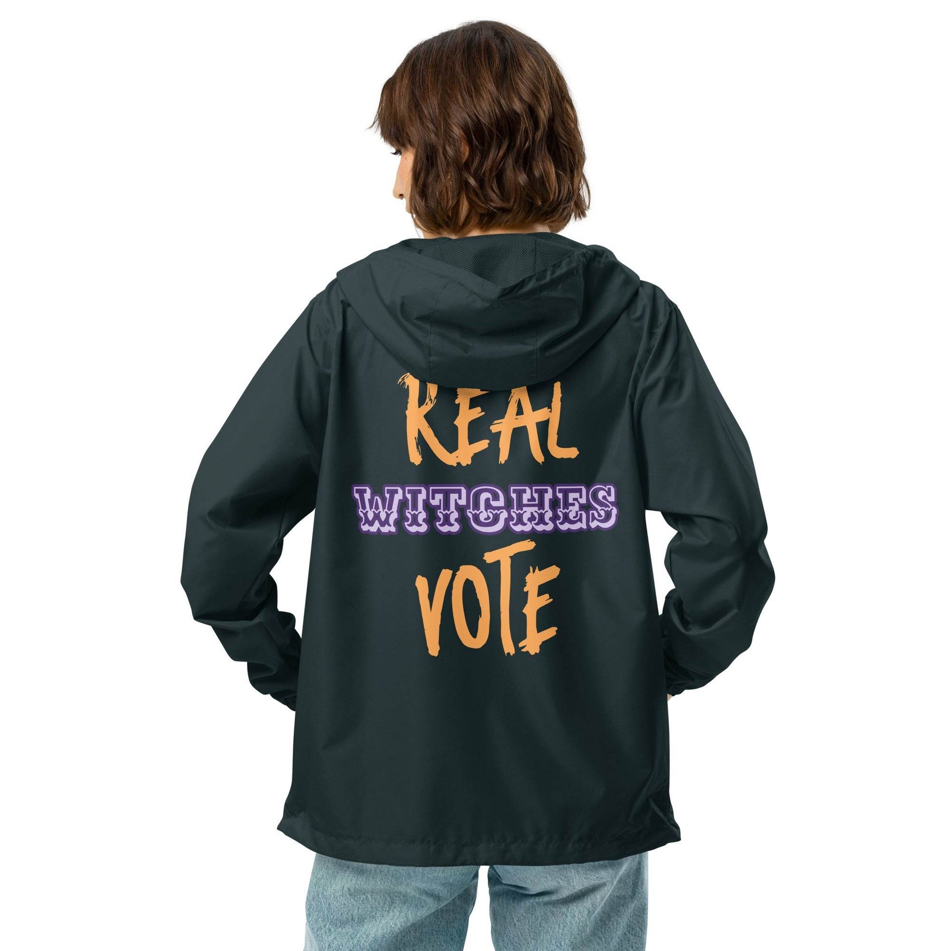 Real Witches Vote WITC Unisex lightweight zip up windbreaker - Winter Island Trading Co.