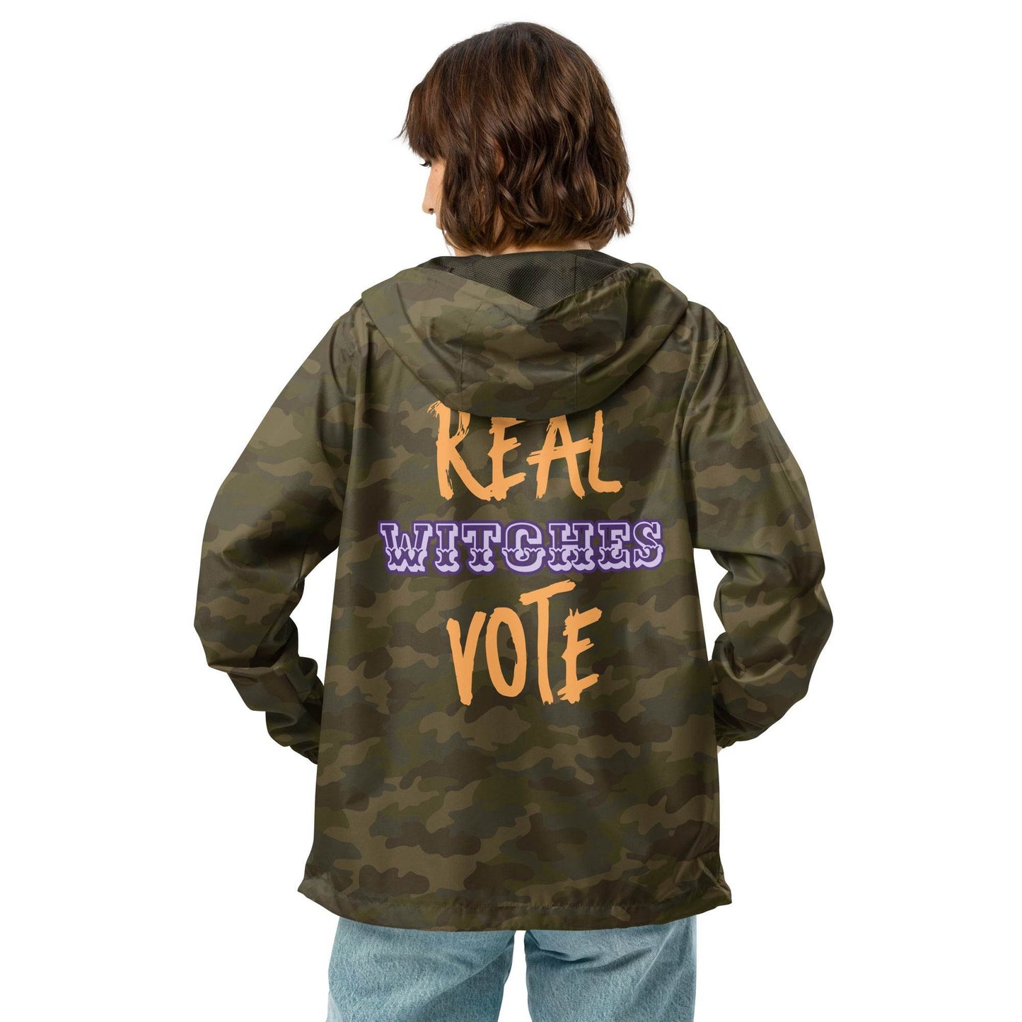 Real Witches Vote WITC Unisex lightweight zip up windbreaker - Winter Island Trading Co.