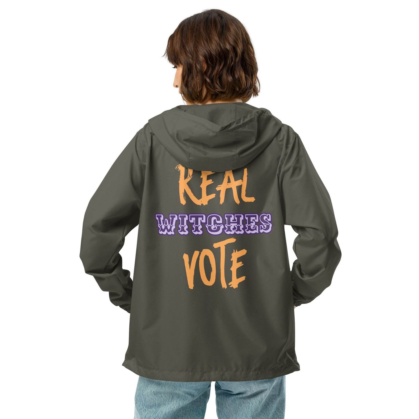 Real Witches Vote WITC Unisex lightweight zip up windbreaker - Winter Island Trading Co.