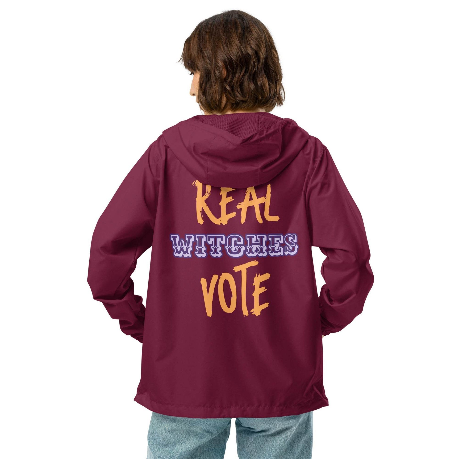 Real Witches Vote WITC Unisex lightweight zip up windbreaker - Winter Island Trading Co.