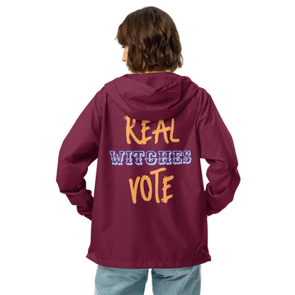Real Witches Vote WITC Unisex lightweight zip up windbreaker - Winter Island Trading Co.