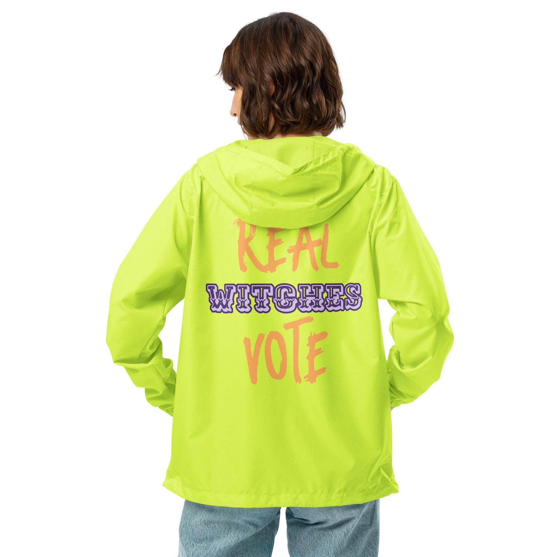 Real Witches Vote WITC Unisex lightweight zip up windbreaker - Winter Island Trading Co.