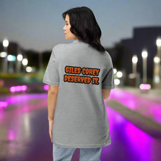 Giles Corey T-Shirt Unisex pique polo shirt - Winter Island Trading Co.