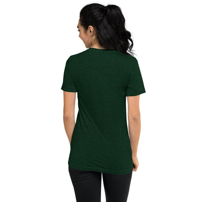 Super Soft Black Cat in Crescent Moon Salem, MA Short Tri-Blend sleeve t-shirt - Winter Island Trading Co.