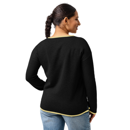 Love Ukraine Knitted Sweater Women's Fit - Black